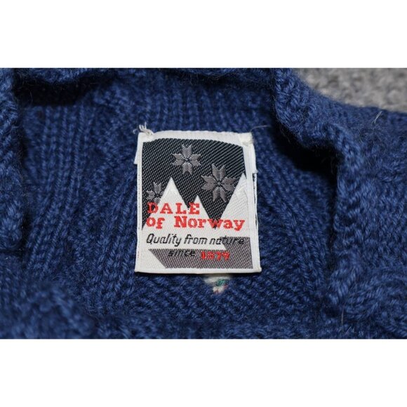 Vintage Dale of Norway Womens Wool Nordic Pure Wool Sweater Flower Pattern - Picture 2 of 5